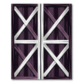 Deep Purple Barn Door Crossroads Rug