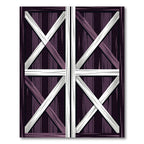 Deep Purple Barn Door Crossroads Rug