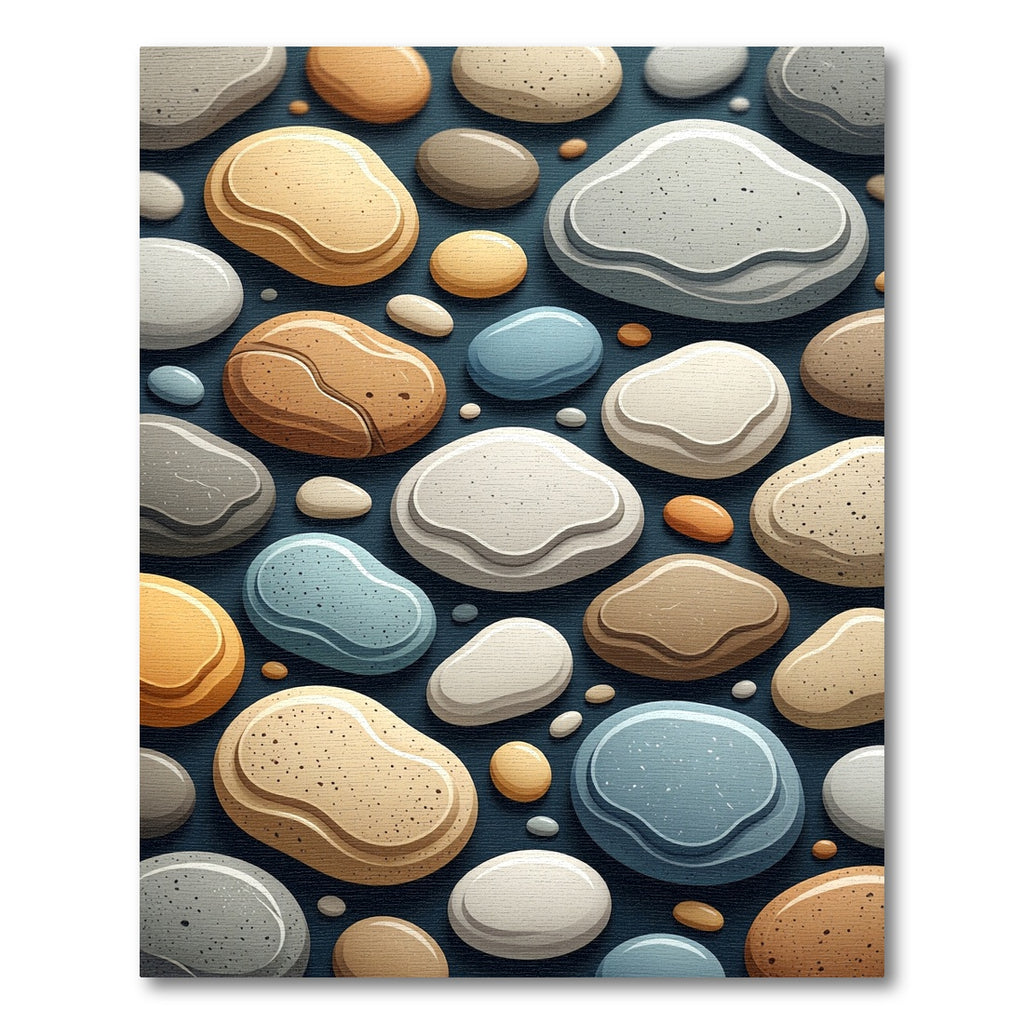 Serene Pebble Assortment Soft Hues Rug