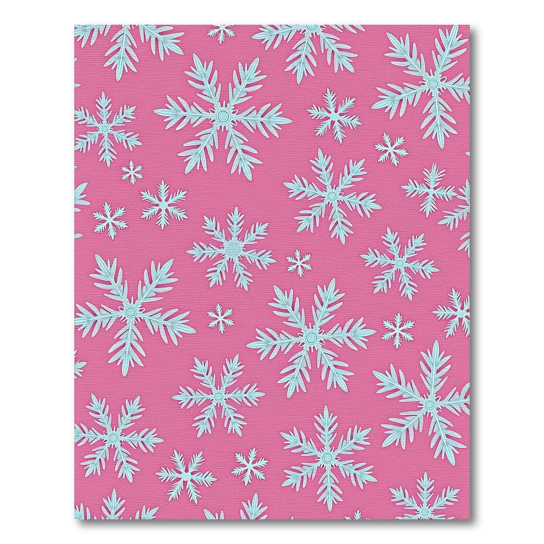 Pink Snowflake Scattered Charm Rug