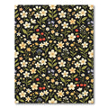 Black Floral Cherry Blossom Meadow Rug