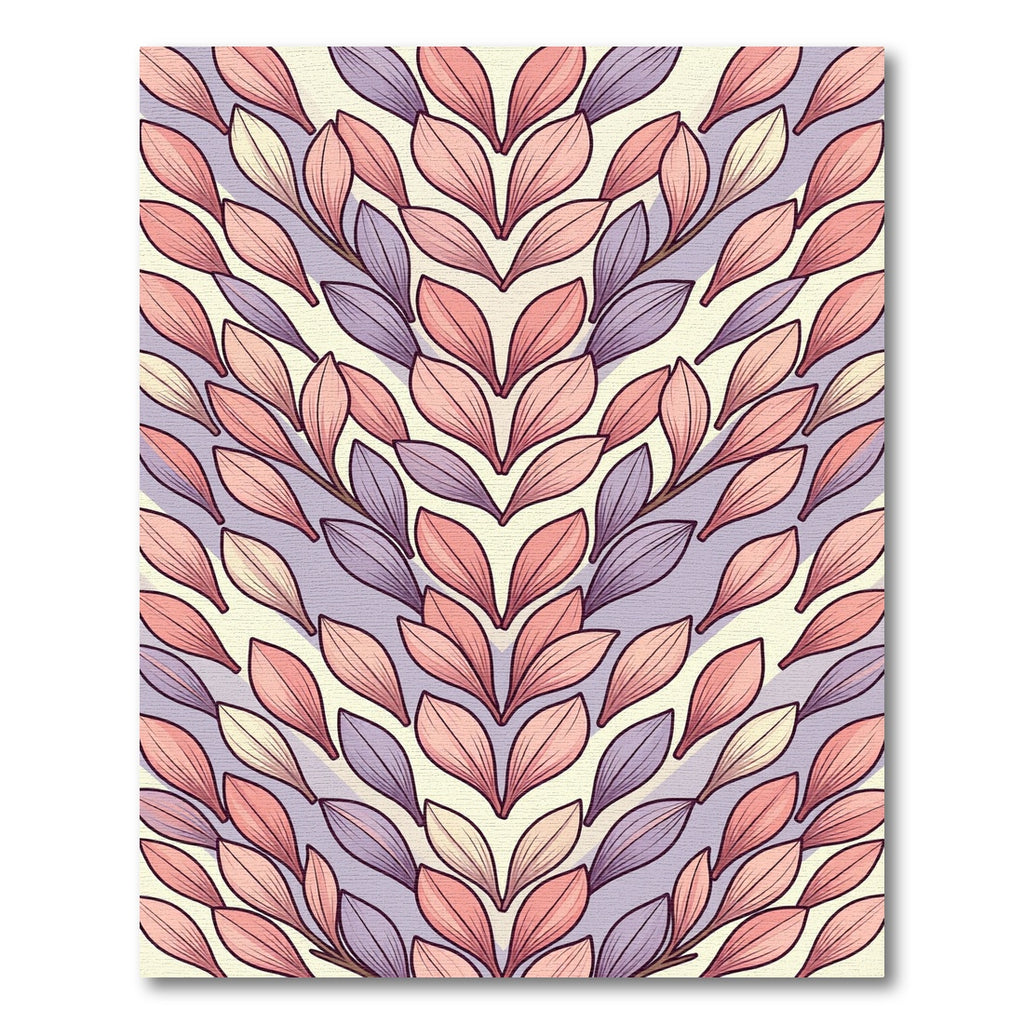 Soft Petal Arching Vines Rug