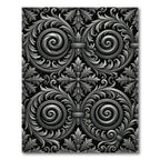 Ornate Silver Acanthus Swirl Rug