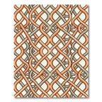 Intertwined Terracotta and Sage Woven Links Rug