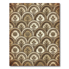Vintage Arched Foliage Neutral Scroll Rug