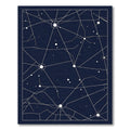 Celestial Blue Starburst Geometric Connectors Rug