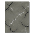 Gray Stippled Wavy Lines Rug