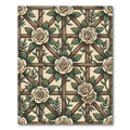 Cream Rose Trellis Botanical Garden Rug