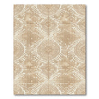 Earthy Tone Circular Dot Arrangement Rug