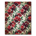 Crimson Cherry Blossom Branches Rug