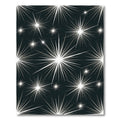 Cosmic White Starburst Burst Rug