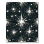 Cosmic White Starburst Burst Rug