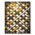 Natural Woven Wood Texture Rug
