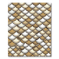 Golden Tan Scales Pattern Rug