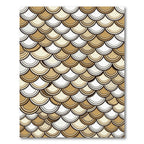 Golden Tan Scales Pattern Rug
