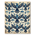 Bold Sapphire Eagle Storm Clouds Rug