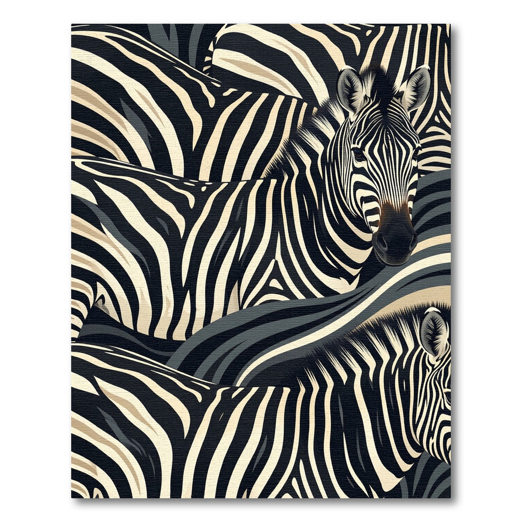 Bold Zebra Stripe Monochrome Contrast Rug