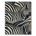 Bold Zebra Stripe Monochrome Contrast Rug