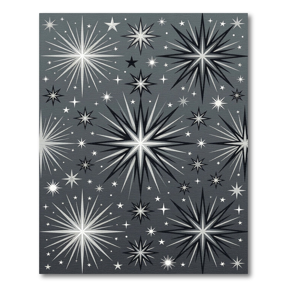 Mid Century Starburst Galaxy Scatter Rug