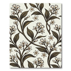 Vintage Cream Botanical Floral Branches Rug