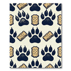 Midnight Paw and Biscuit Graphic Rug