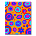 Groovy Retro Circles Flowers Rug