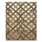 Earth Tone Trellis Botanical Lattice Rug