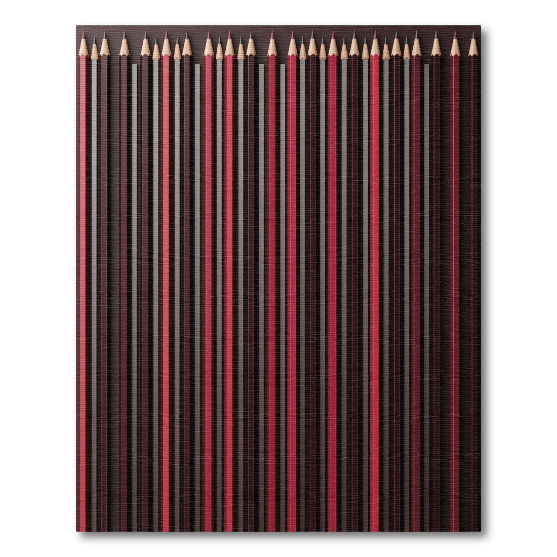 Crimson Brown Vertical Striped Rug