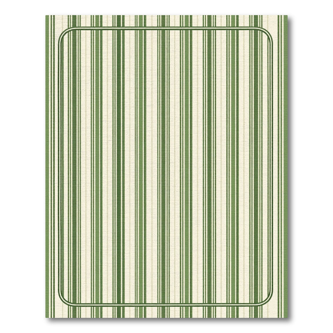 Verdant Stripes Tall Border Rug