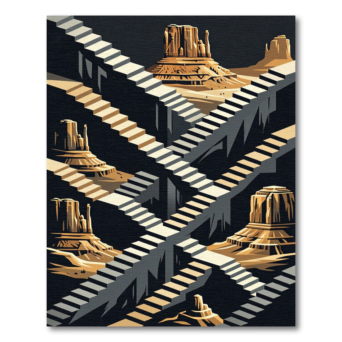 Golden Mesa Infinite Stairway Rug