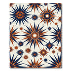 Celestial Navy and Terracotta Star Burst Rug