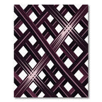Deep Purple Intersecting Diagonal Grid Rug