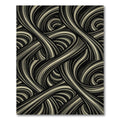 Dynamic Swirl Monochrome Stripe Rug