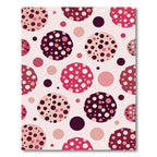 Berry And Pink Polka Dot Circles Rug