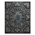 Ornate Silver Floral Monochromatic Damask Filigree Rug