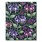 Lush Purple Pink Honeysuckle Garden Rug