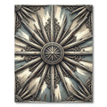 Antique Sunburst Ornamental Symmetry Rug