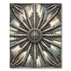 Antique Sunburst Ornamental Symmetry Rug