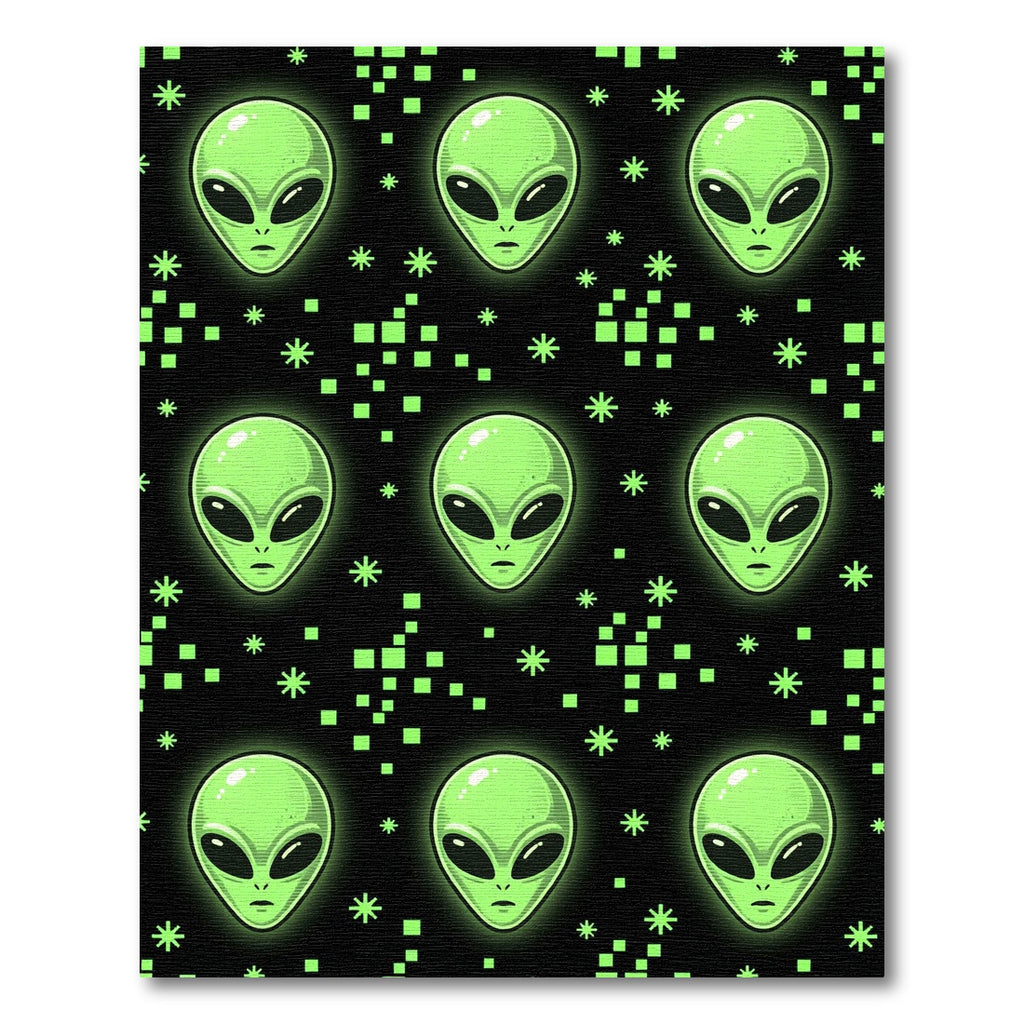Glow in the Dark Alien Galaxy Rug