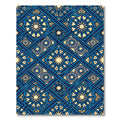 Navy Blue Geometric Eleven Point Star Rug