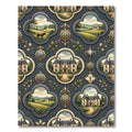 Ornate Manor Estate Landscape Medallion Rug