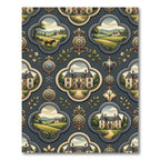Ornate Manor Estate Landscape Medallion Rug