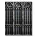 Gothic Arched Silver Window Frame Rug