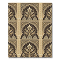 Ornate Golden Gilded Archway Filigree Rug