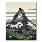 Majestic Matterhorn Peak Alpine Mountain View Rug