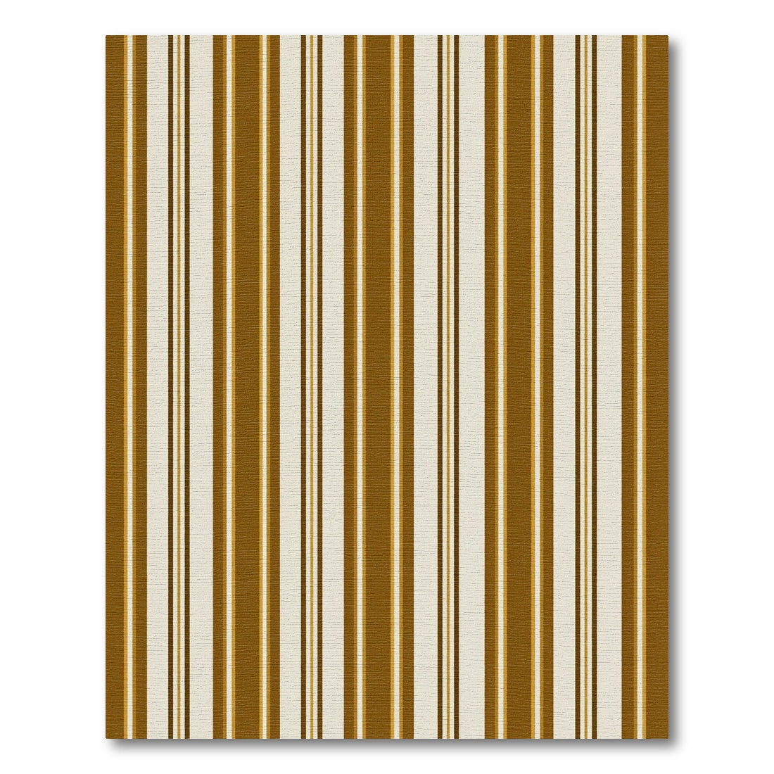 Earthy Brown and Cream Tonal Stripe Rug