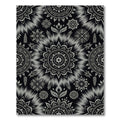 Monochromatic Mandala Medallion Tie Dye Rug