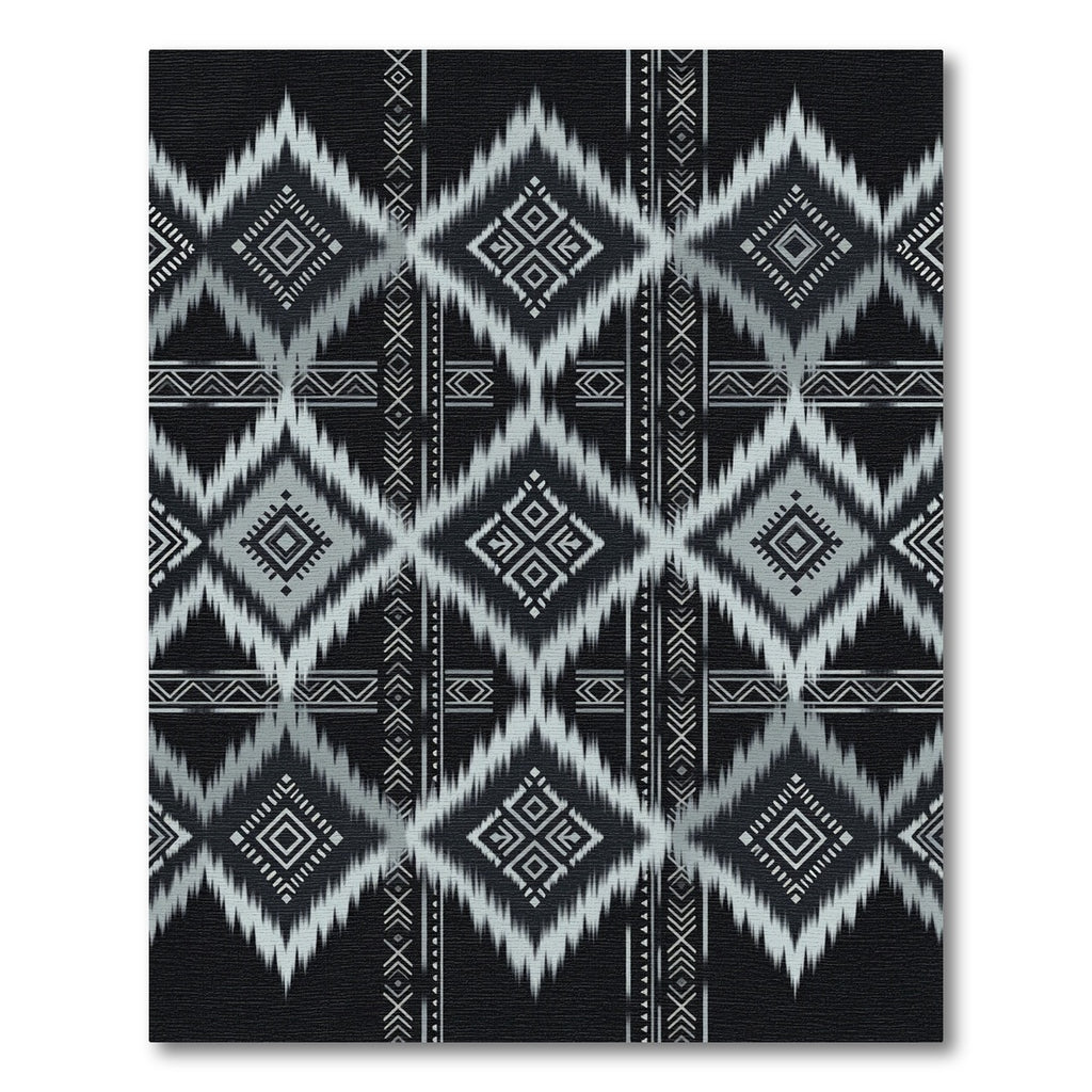 Monochrome Diamond Ethnic Geometric Rug
