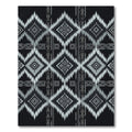 Monochrome Diamond Ethnic Geometric Rug