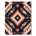 Sunset Feather and Star Diamond Aztec Rug